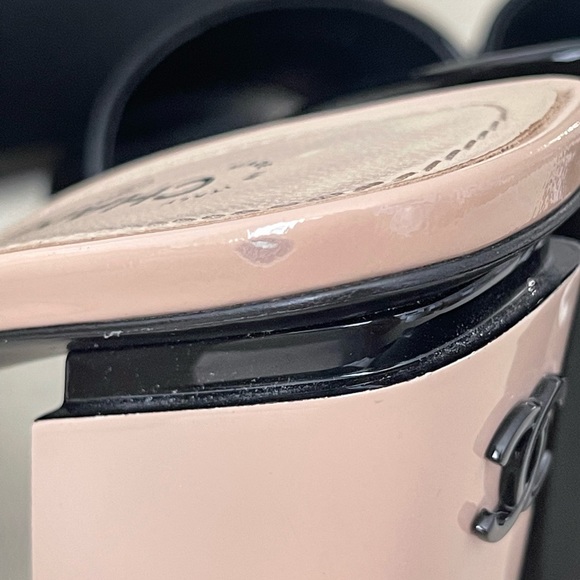 Chanel Mules | Chanel Cruise 2022 patent leather nude size 38 - Picture 6 of 16